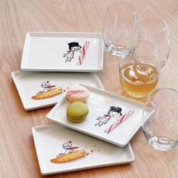 funky appetizer plate