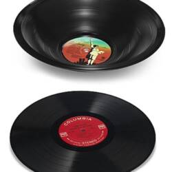 Gift Ideas -  Record Bowls Made From Real LPs