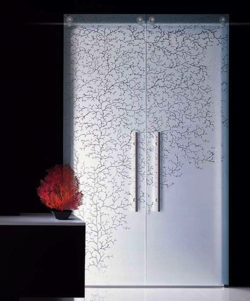 decorative glass doors