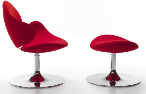 Giant Bubble Swivel Chair and Ottoman by Sintesi