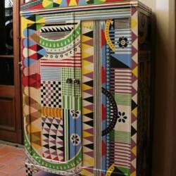 hand painted armoire