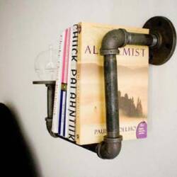 Industrial Pipe Bookshelf by Dirty Bills Books