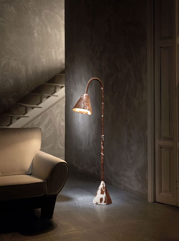 Lectura Cowhide Lamp by Valenti