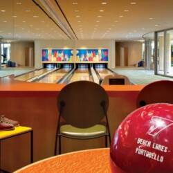 Luxurious Portabello Estate in California Bowling Alley