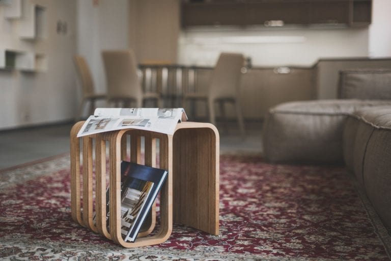 small wooden storage crate for a home