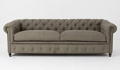 modern grey chesterfield