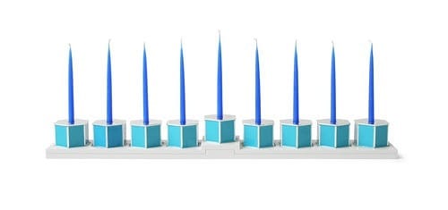 contemporary menorah