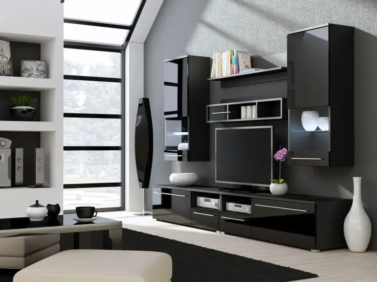 modern wall units with storage