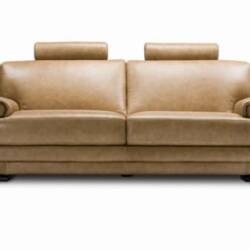 NATUZZI DALLAS LEATHER SOFA