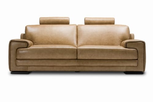 NATUZZI DALLAS LEATHER SOFA