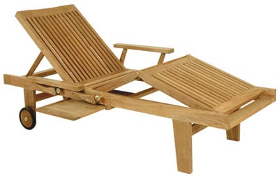 NOVARA TEAK PATIO FURNITURE LOUNGE CHAIR