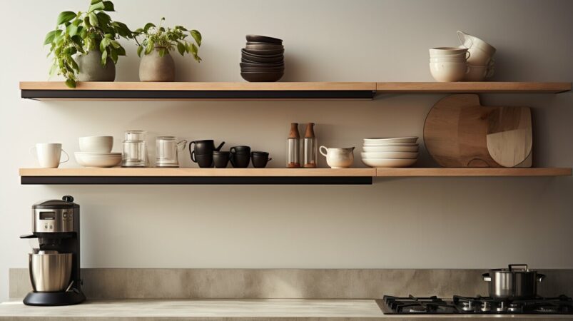 open shelving