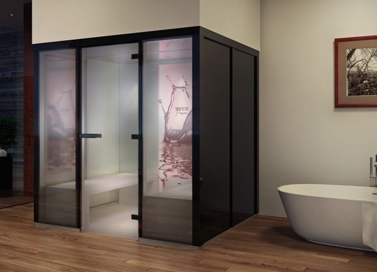 contemporary steam bath by Tylo