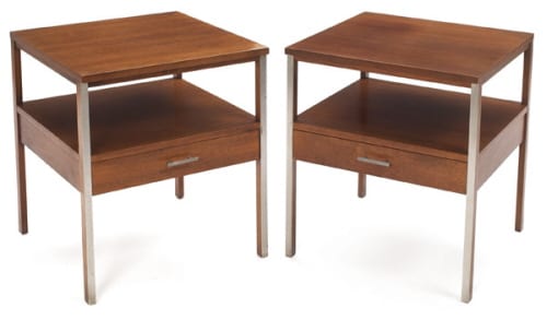 Paul McCobb Mid Century Modern Minimalist Nightstands