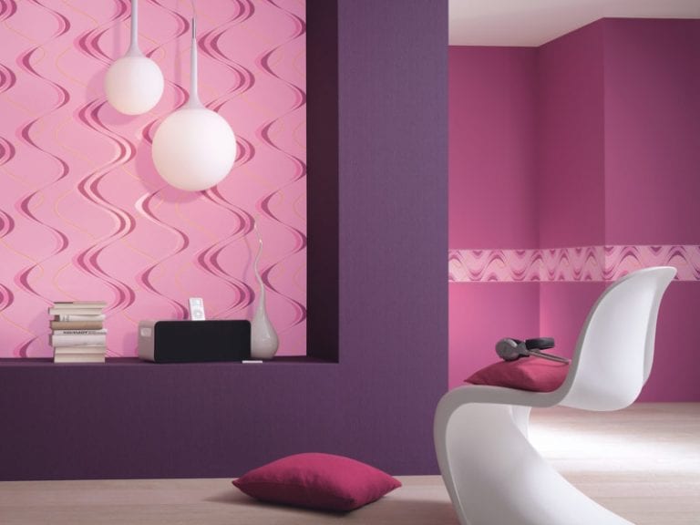 pink self adhesive wall paper