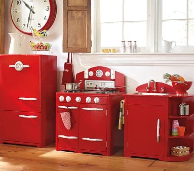 The Red Retro Kitchen Collection For Children