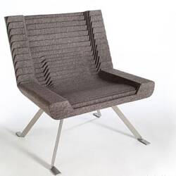 Relief Chair : Stylish Felt Furniture by Mickus Project of New York