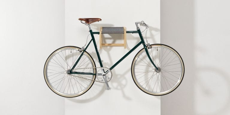 Rene, the Wooden Wall-mounted Bicycle Storage by Zilio Aldo