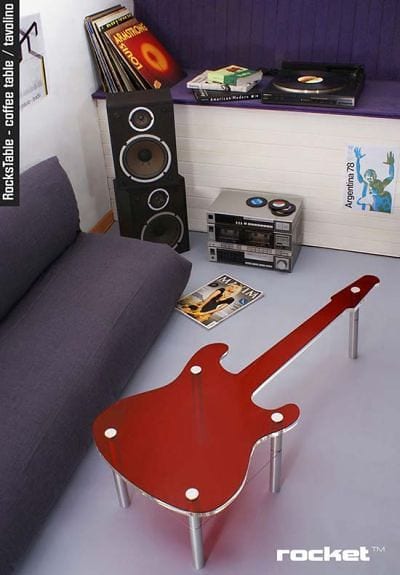 Rocket Design Guitar Coffee Table