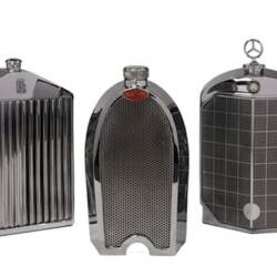 Rolls Royce, Bugatti, Mercedes, Bentley and Jaguar SS100 Decanters