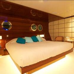 Silver Zwei by Espen Oeino Luxury Yacht Bedroom