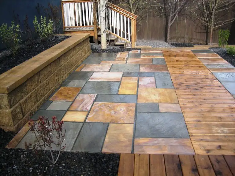 slate patio designs