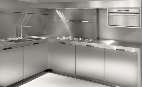 stainless steel kitchen