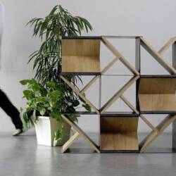 Steel Stool by Noon Studio Modern Bookshelf