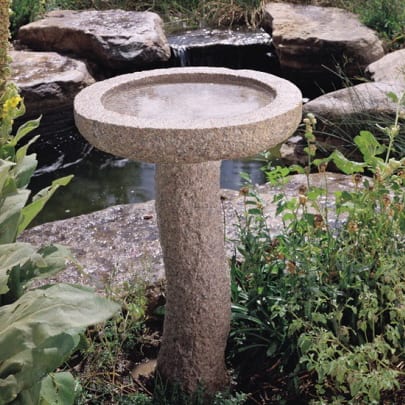 STONE FOREST BIRD BATH BACK YARD ACCESSORIES