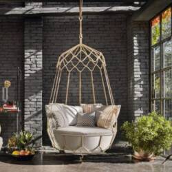 The Roberti Rattan Outdoor Swing Sofa Design