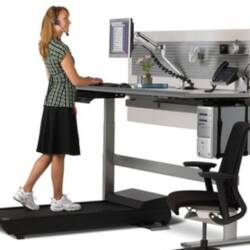 The "Sit to Walkstation" Treadmill Computer Workstation