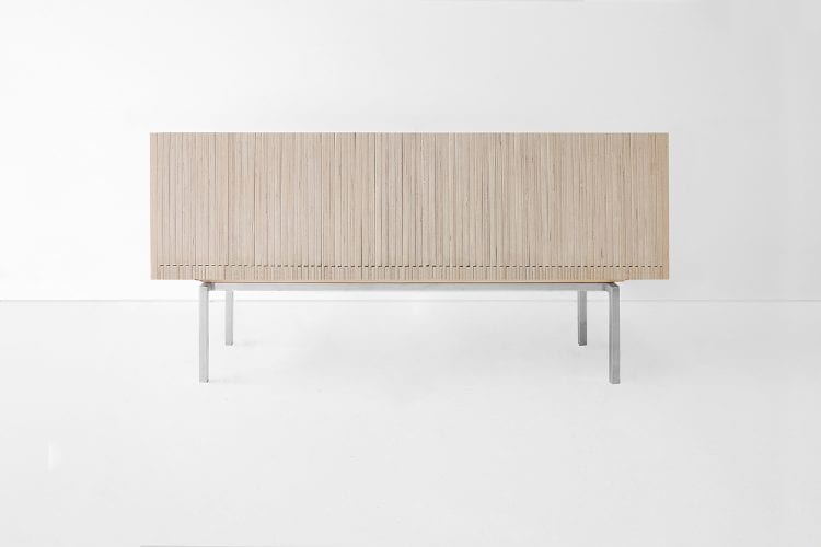 bleached wood sideboard