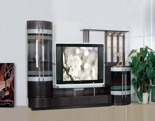 wenge entertainment wall unit