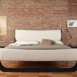 Tigris Upholstered  Wood Framed Bed from Skram