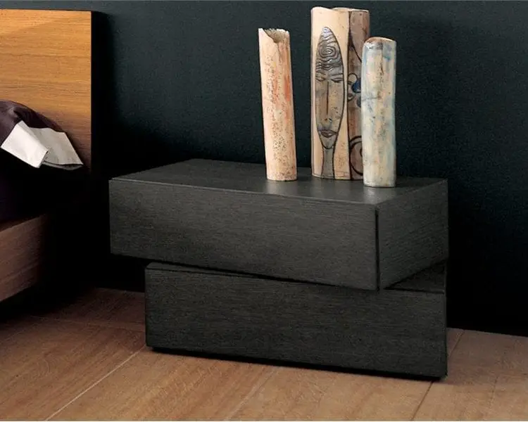 two drawer modern nightstands