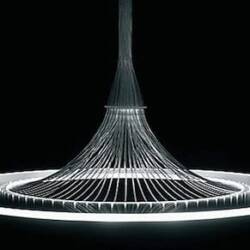 UFO Chandelier by Neues Licht