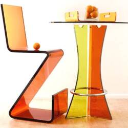 Ultra-Contemporary Acrylic Bar Stools