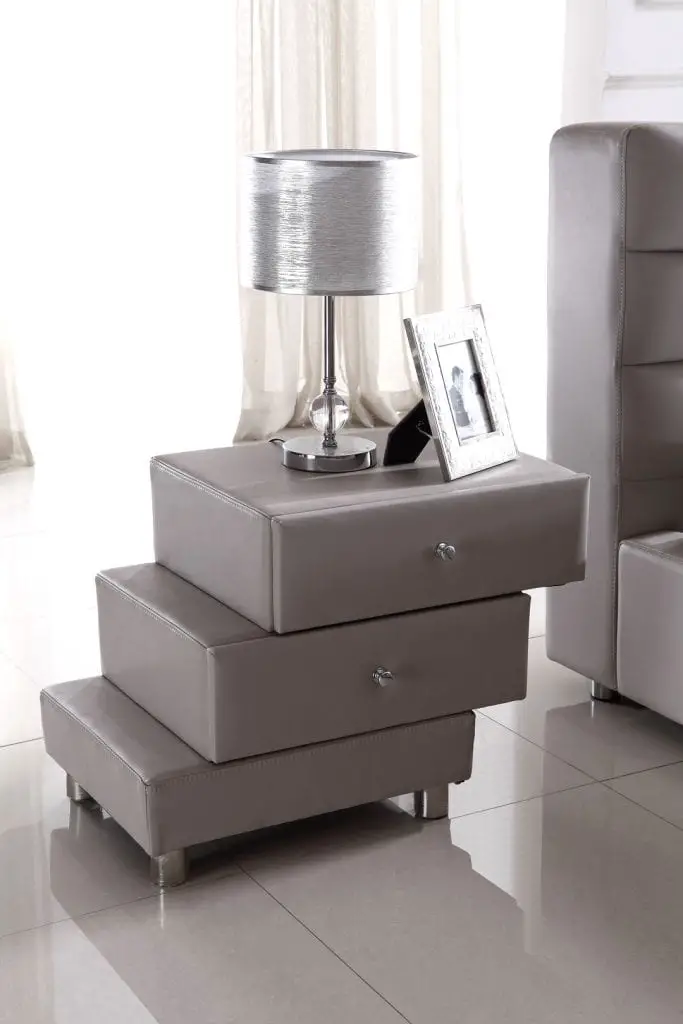 upholstered nightstand design