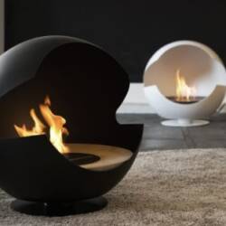 vauni globe unique fireplace design 2