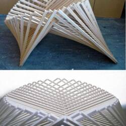 Wood Folding Chair Modern Design